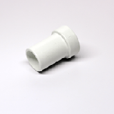 This Smooth walled hose "BARB" Connects 1 1/2" hose to  1 1/2" PVC.
It can be used with standard PVC fittings to create a hose mender, Elbow, Tee fitting Etc.