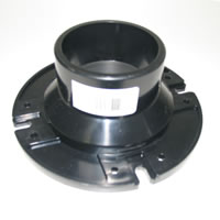 Toilet mounting floor flange. 
(3" PVC fitting slip over)