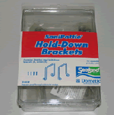 Stainless Steel Hold down Brackets for 960 series sanipotties 5.0 gal (tall).