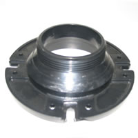 Toilet mounting floor flange, 3" Male Pipe Thread.